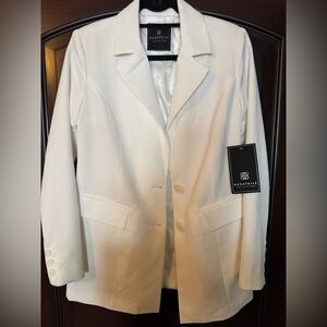 Bagatelle Women's Elegant White Blazer